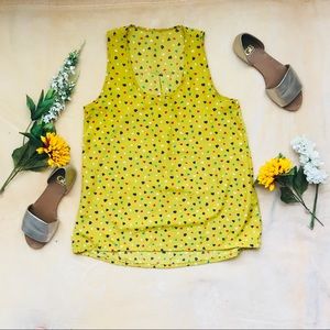 Yellow Sleeveless Top